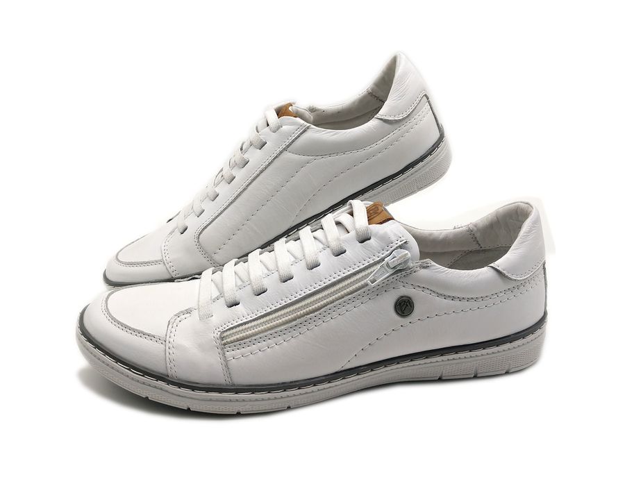 Sapatenis Masculino Casual Masculino De Couro Bmbrasil Sapatenis 608/12 Branco