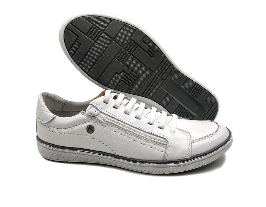 Sapatenis Masculino Casual Masculino De Couro Bmbrasil Sapatenis 608/12 Branco