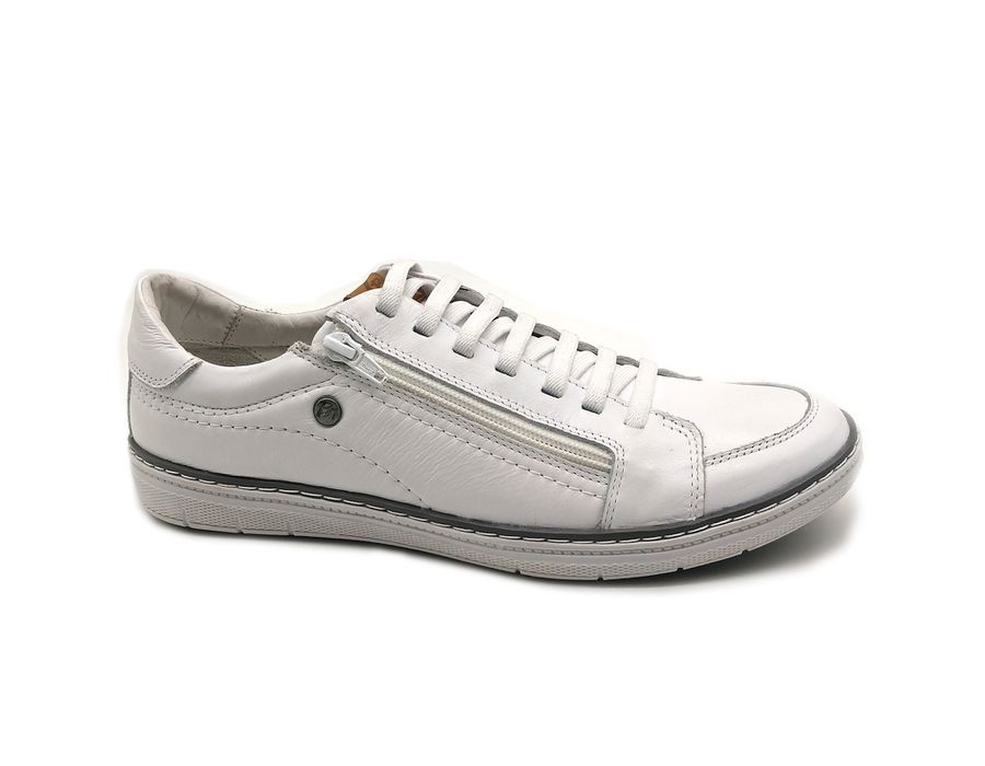 Sapatenis Masculino Casual Masculino De Couro Bmbrasil Sapatenis 608/12 Branco