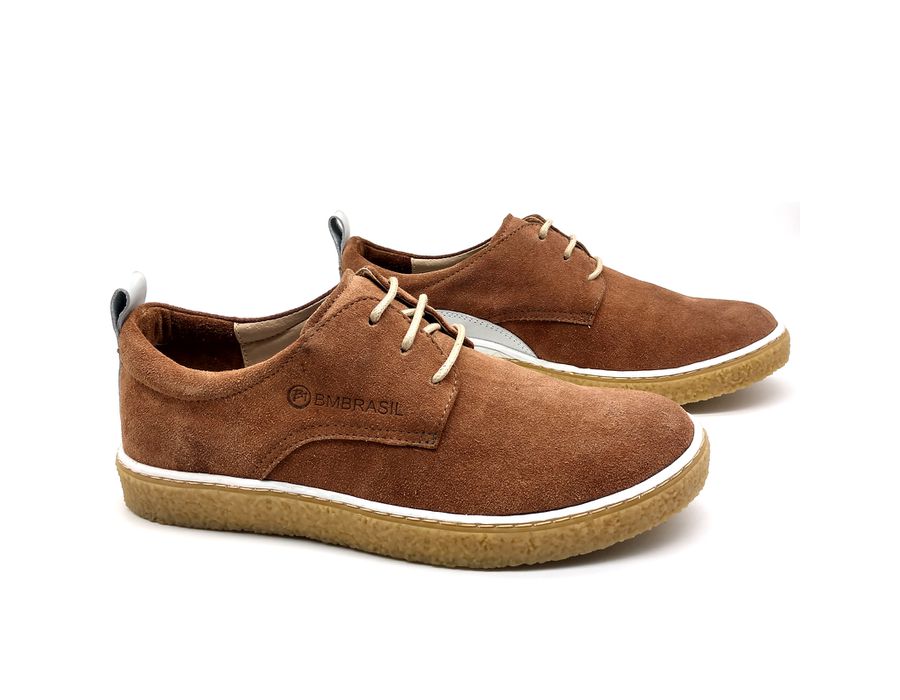 Sapato Masculino Cano e Gáspea De Camurça Bmbrasil 890/01 Rato