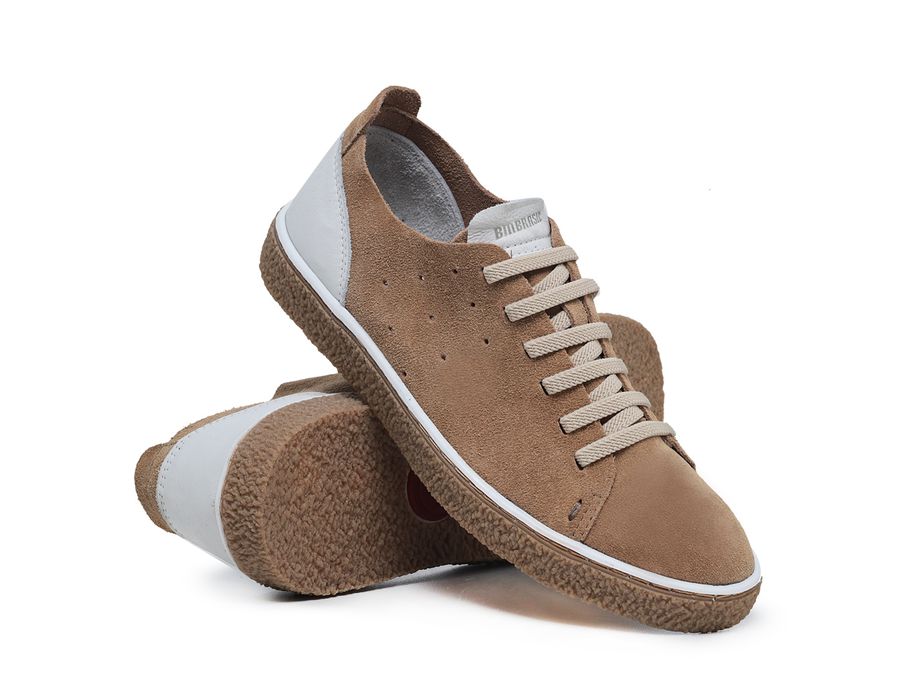 Sapato Masculino Cadarço Elástico Bm Brasil 891/02 Palha