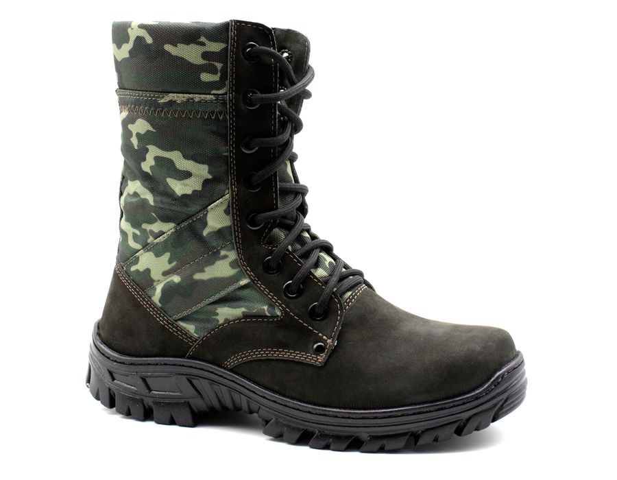 Coturno Militar Multicam Couro e Lona Cordura Extra Leve Tático Militar Bmbrasil 5150/02 Camuflado