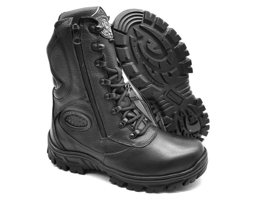 Coturno S.w.a.t. Bmbrasil Sem Protetor De Marcha 5179/02 Preto