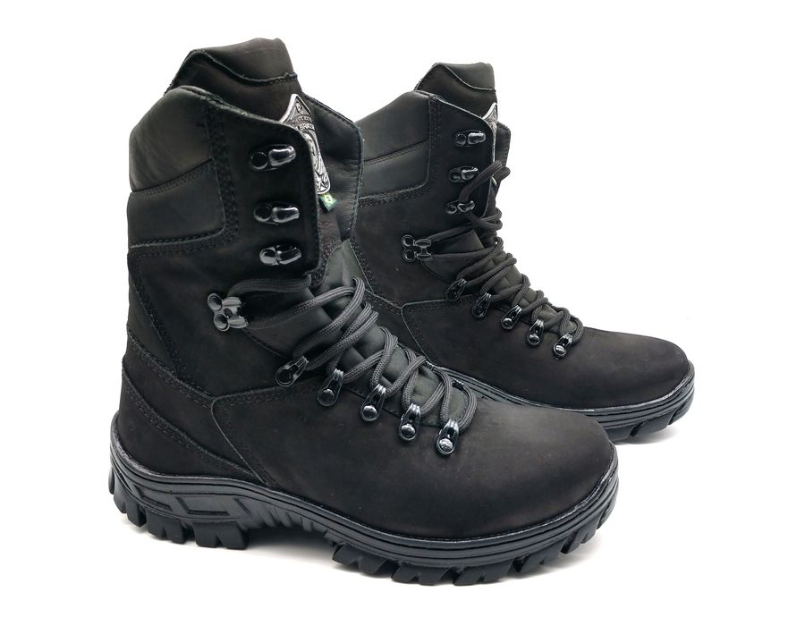 Coturno Multicam Black Guardian Bm Brasil Couro Nobuck 5184/06 Preto