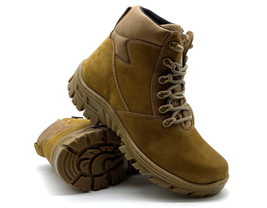 Coturno Militar Bota Borzeguim Cano Baixo 5185/04 Nobuck Palha