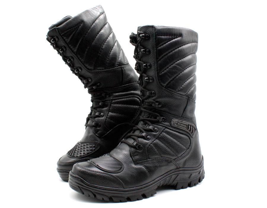 Coturno Choque Tático Moto Bmbrasil 5190/01 Preto