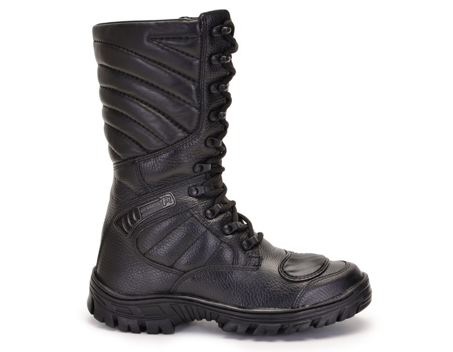Coturno Choque Tático Moto Bmbrasil 5190/01 Preto