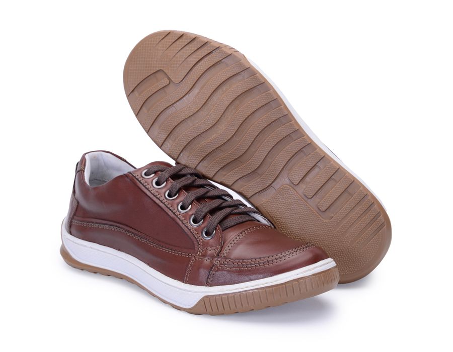 Sapato Masculino Casual Porshe Amura 114/04 Marron