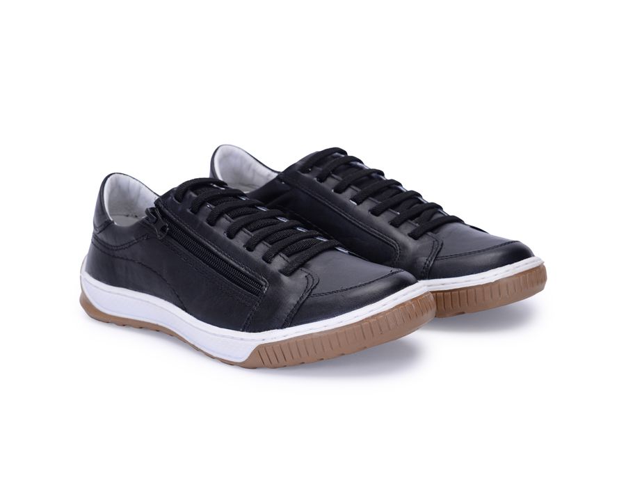 Sapatenis Masculino Casual Masculino De Couro Bmbrasil Sapatenis 608/04 Preto