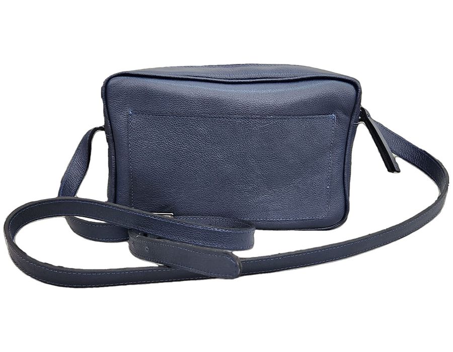 Bolsa Feminina Lu - Marinho - COURO LEGÍTIMO