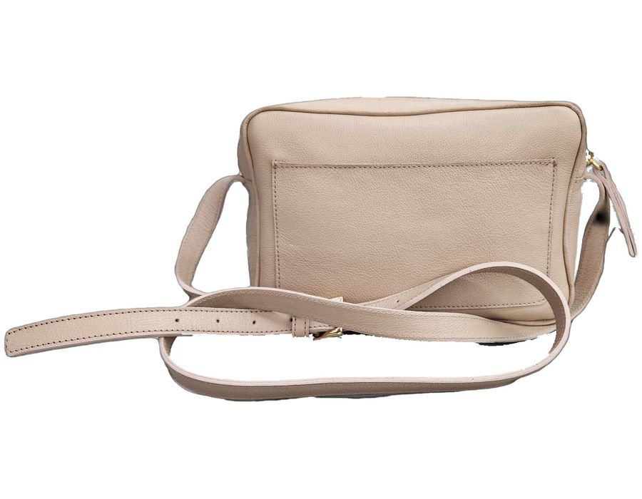 Bolsa Feminina Lu - Rosê - COURO LEGÍTIMO