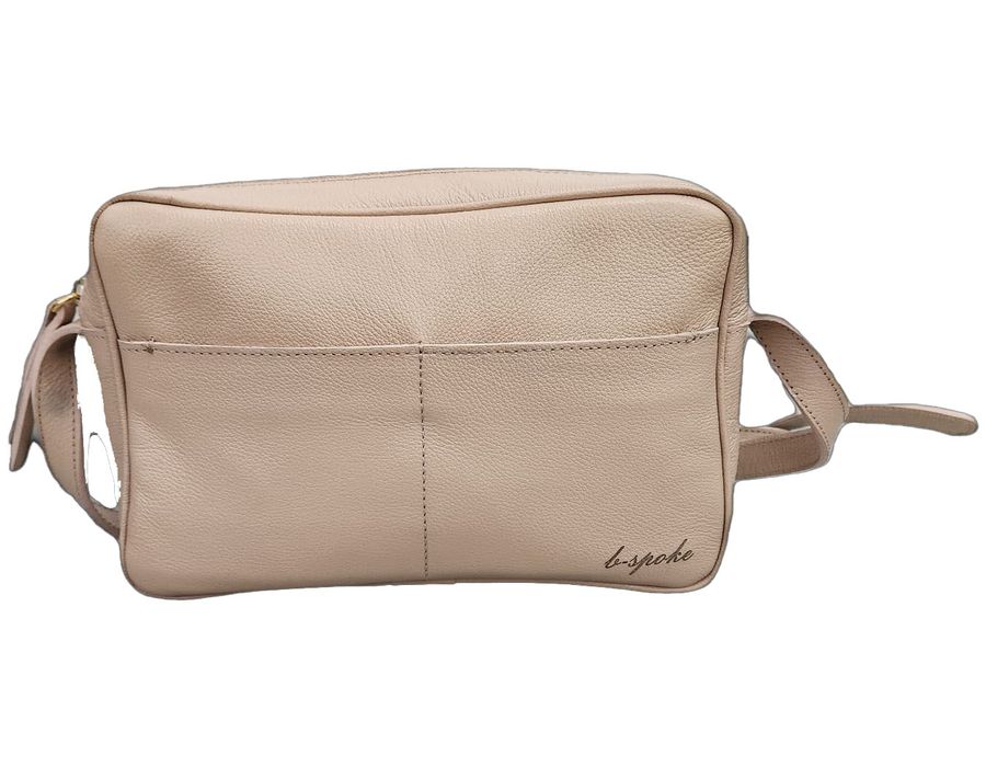 Bolsa Feminina Lu - Rosê - COURO LEGÍTIMO