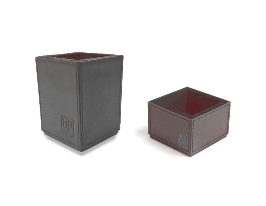 Kit 3 WorkSpace - TABACO - Porta Lápis e Porta Clips - Couro Legítimo