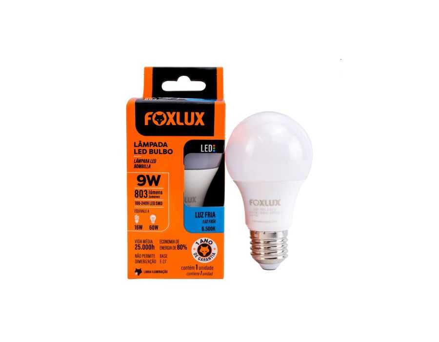 LAMPADA LED 09W FOXLUX 6500K