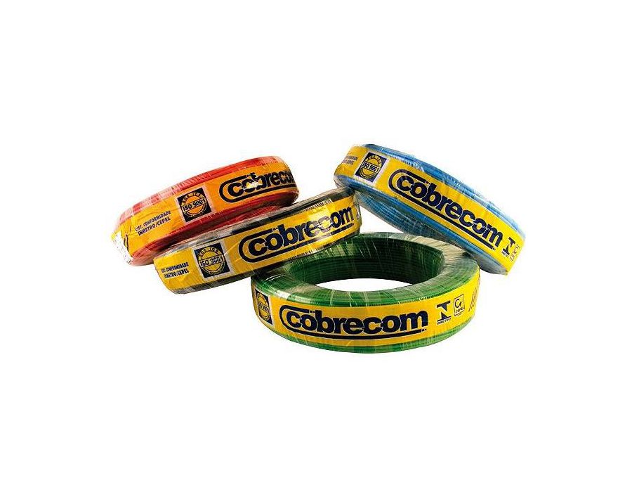 Cabo Flexivél 2,5mm X 100 Metros Cobrecom Antichama Várias Cores