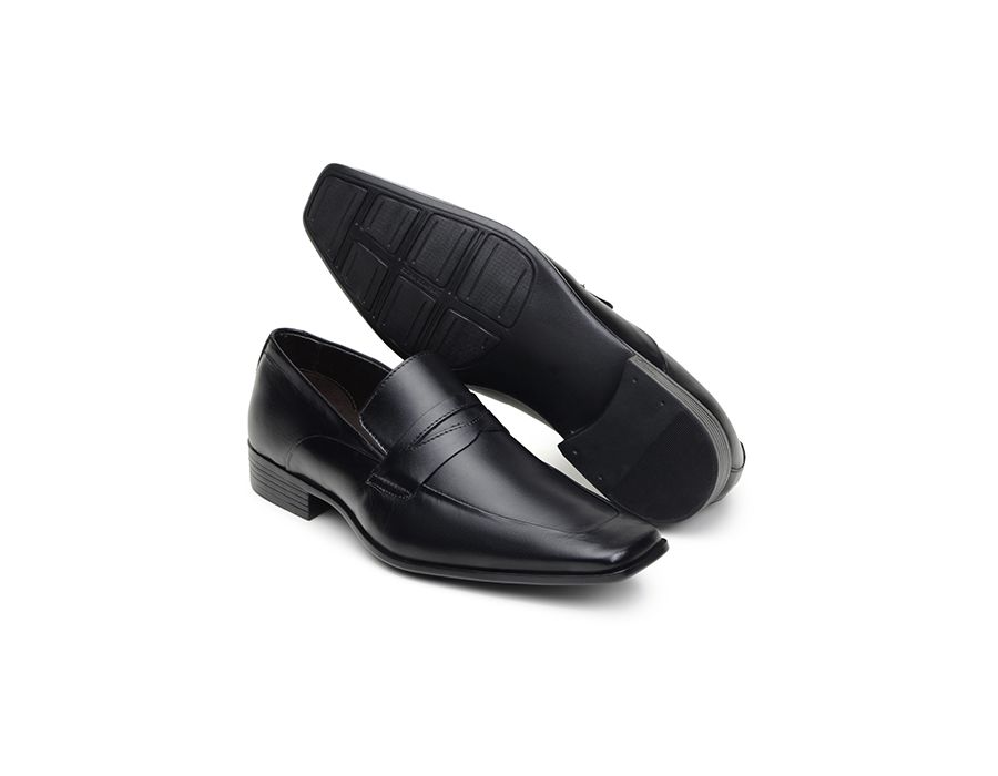 Sapato Social Masculino Loafer Cns Preto Cns Cal Ados