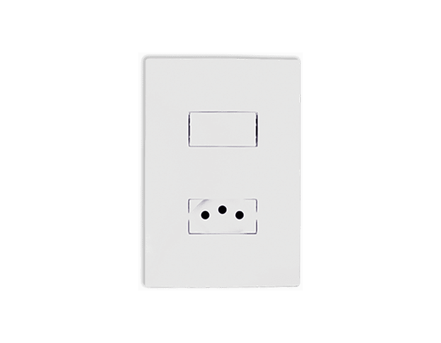 CONJUNTO INTER SIMPLES + TOMADA 10A I9 ILUMI Comercial Leal