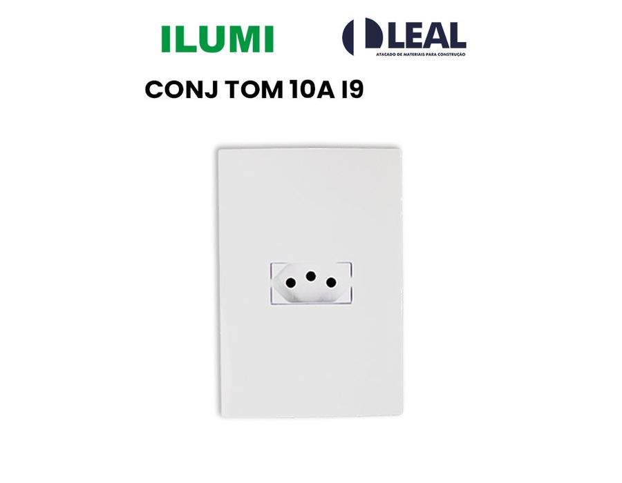 CONJUNTO TOMADA 10A I9 ILUMI Comercial Leal