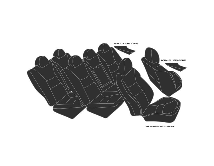 Revestimento Banco de Couro Yaris TESTE_B Couro Nobre