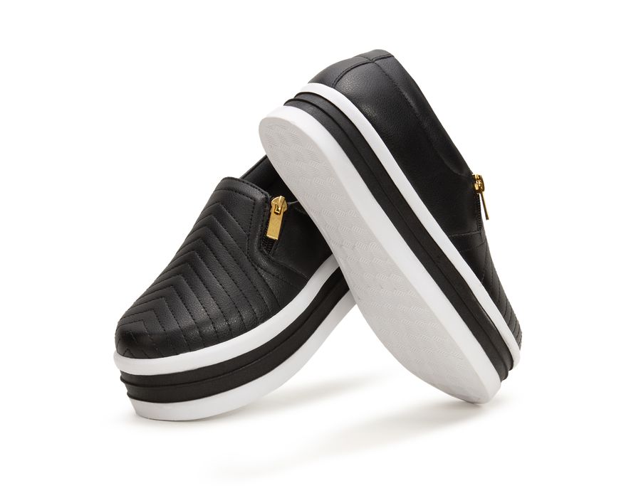 Kit 2 Pares Tênis Dk Nó Frontal e Zíper cost Plataforma