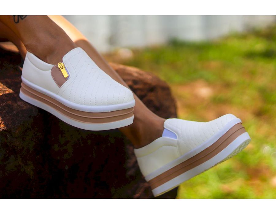 Kit 2 Pares Tênis Dk Calce Fácil Slip Preto e Rose