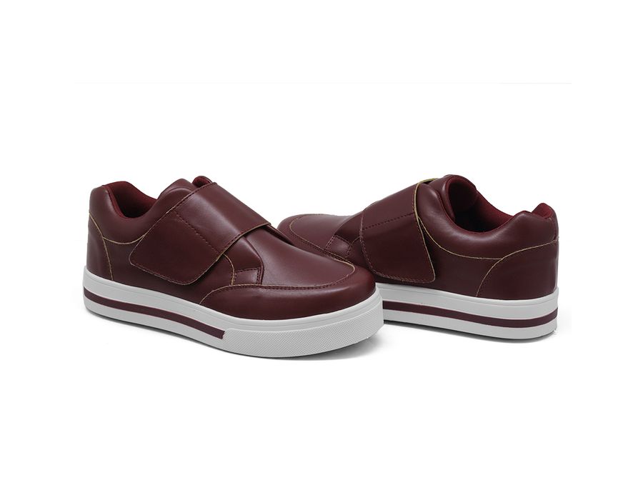 Tênis Slip On Casual Dk Shoes Tira Auto Colante Bordo