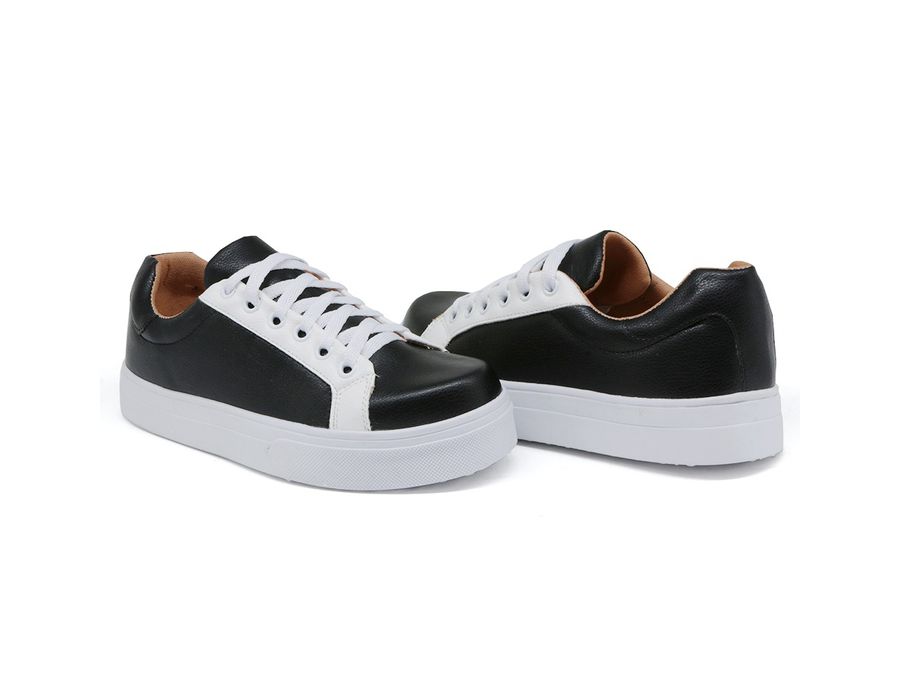 Tênis Casual Pietra Branco Preto Dk Shoes 