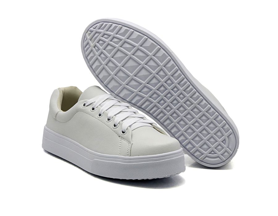 Tênis Casual Cadarço DK Shoes Branco