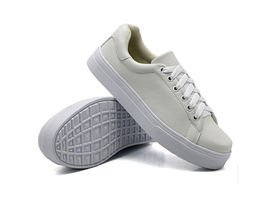 Tênis Casual Cadarço DK Shoes Branco