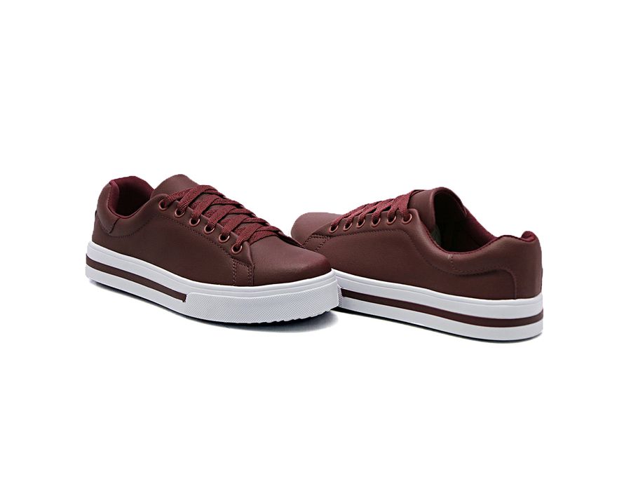 Tênis Casual Cadarço DK Shoes Bordo