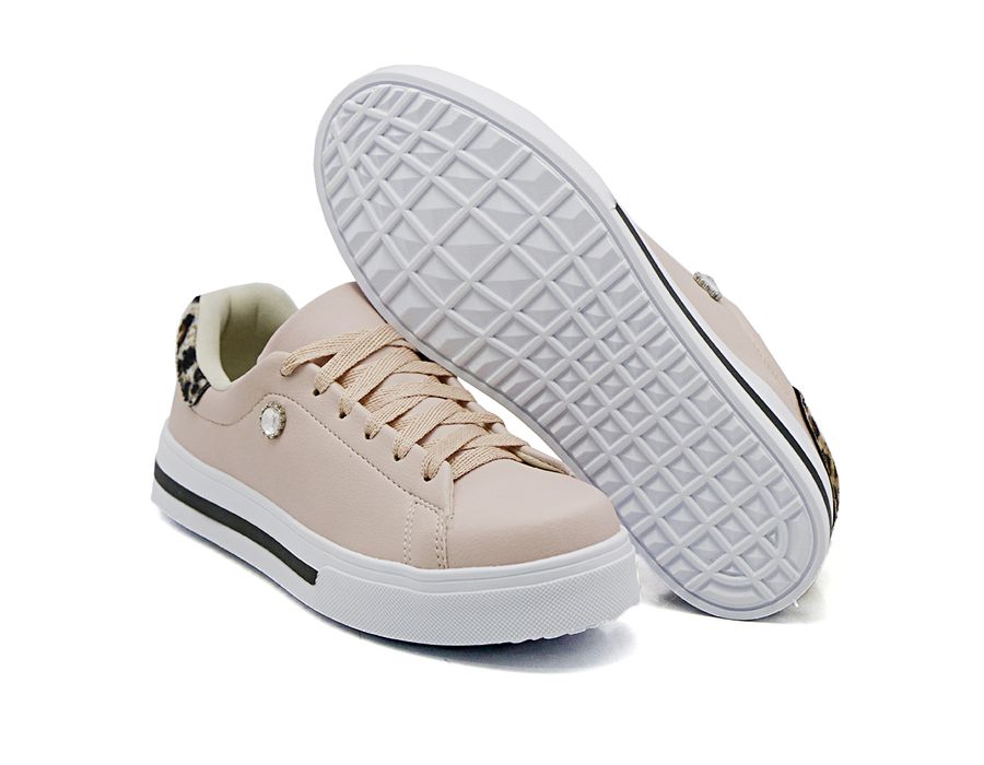 Tênis Casual Listra Sola Detalhe Pedra DK Shoes 
