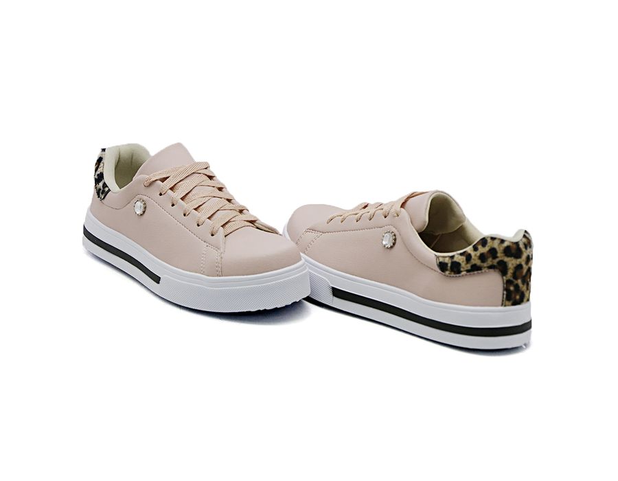 Tênis Casual Listra Sola Detalhe Pedra DK Shoes 