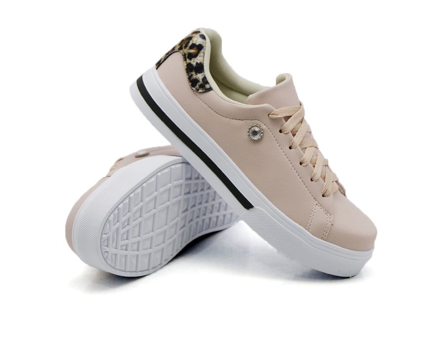 Tênis Casual Listra Sola Detalhe Pedra DK Shoes 