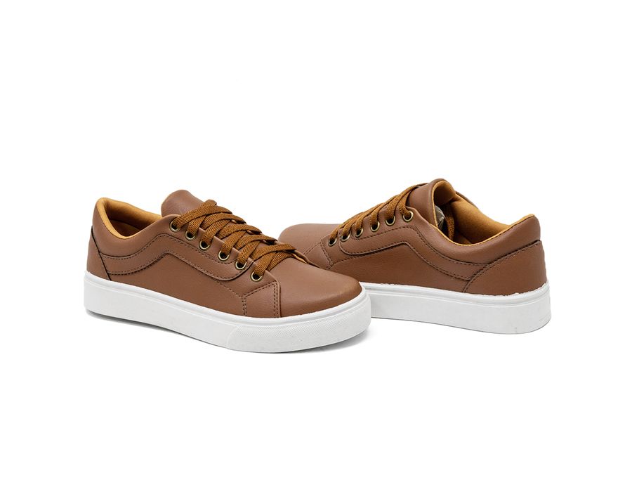 Tênis Casual Siena Dk Shoes Com Cadarço Marrom