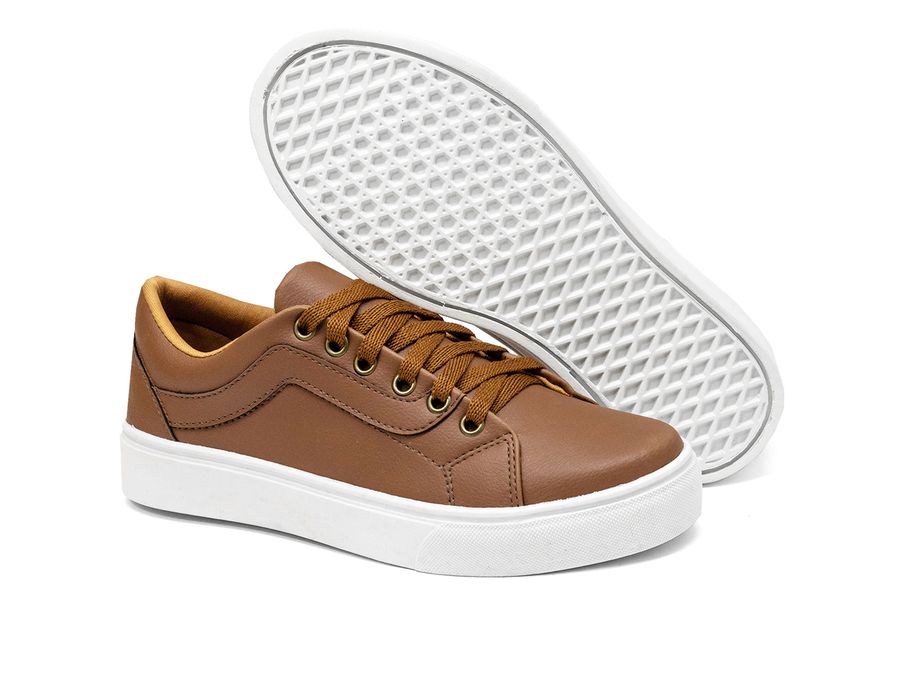 Tênis Casual Siena Dk Shoes Com Cadarço Marrom