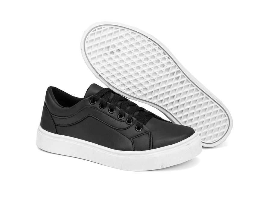 Tênis Casual Siena Dk Shoes Com Cadarço Preto
