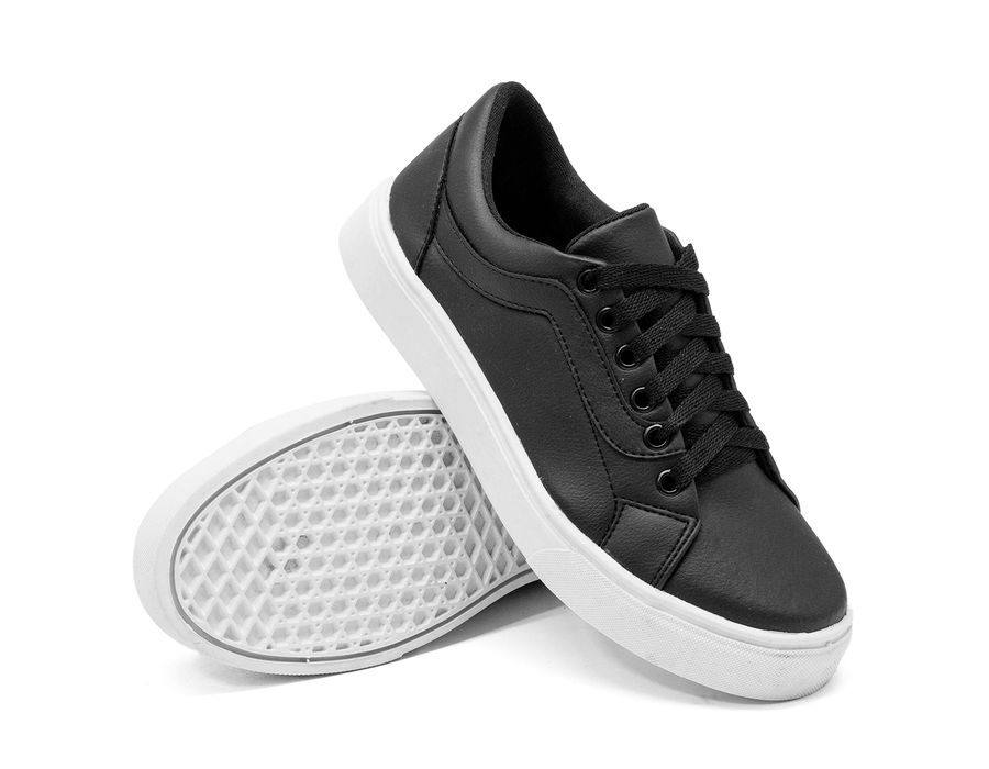 Tênis Casual Siena Dk Shoes Com Cadarço Preto