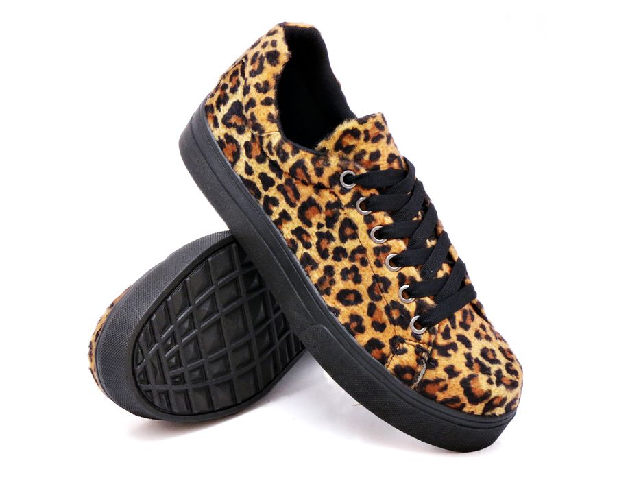 Tênis Casual Pietra Cadarço DK Shoes Onça