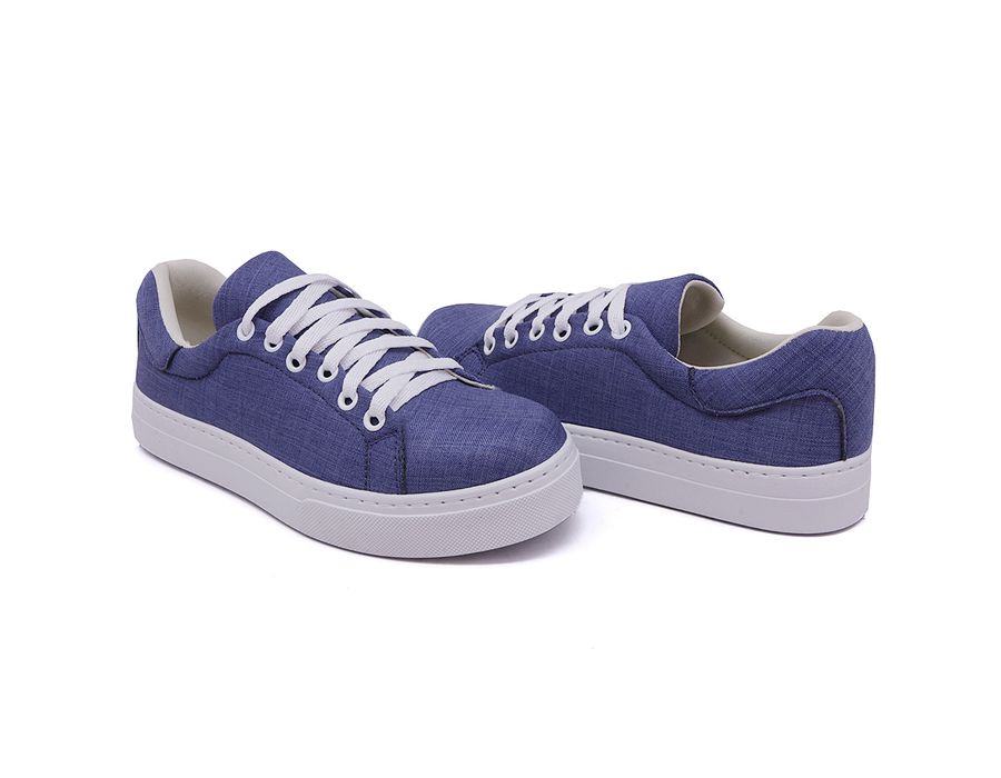 Tênis Casual Pietra Cadarço DK Shoes Jeans Claro