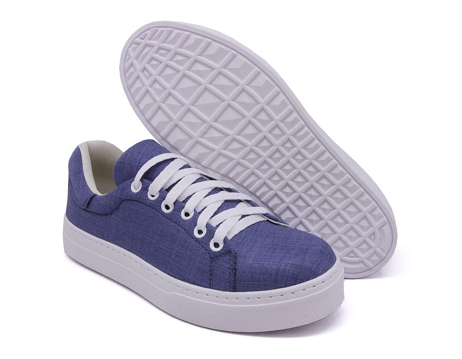 Tênis Casual Pietra Cadarço DK Shoes Jeans Claro