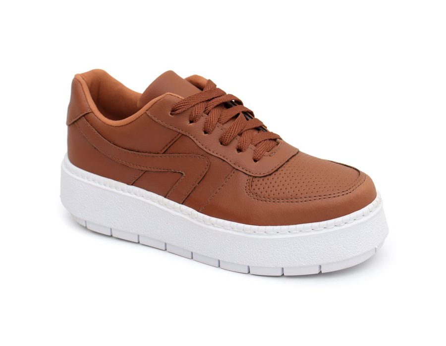 Tênis Casual Flat Form Amarrar Karen