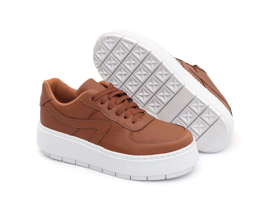 Tênis Casual Flat Form Amarrar Karen