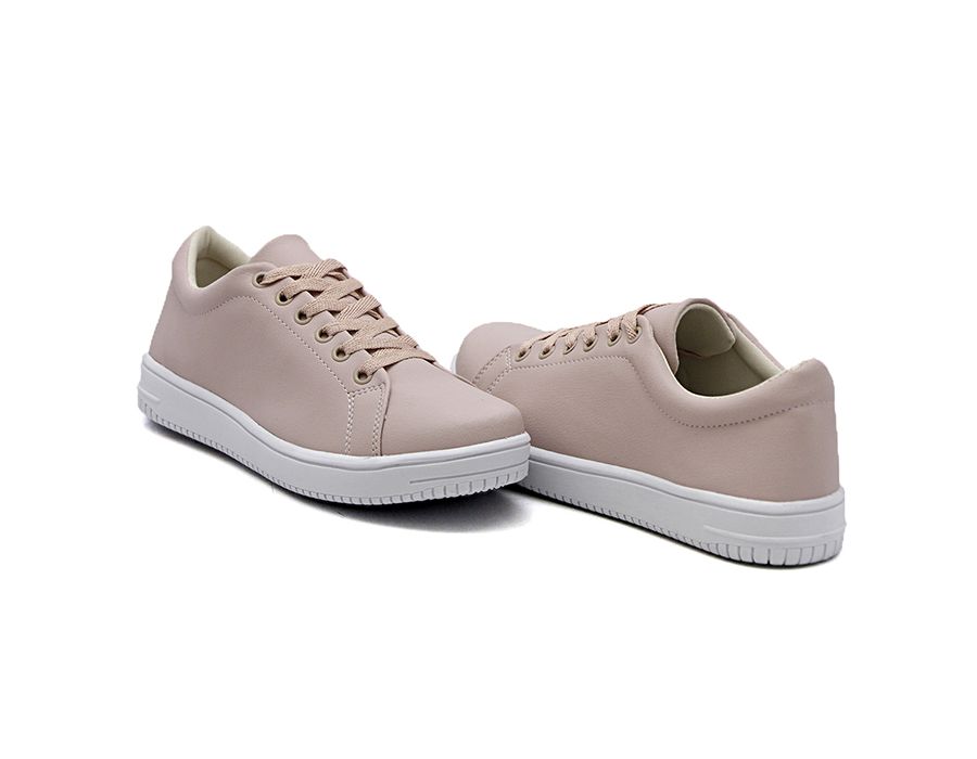 Tênis Casual Branco Siena Dk Shoes Rosê