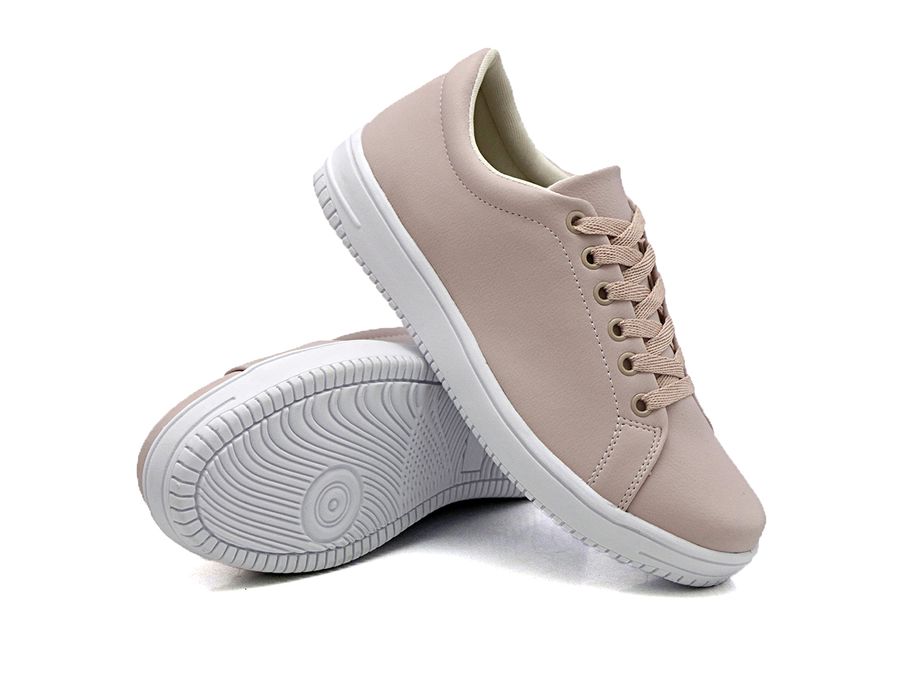 Tênis Casual Branco Siena Dk Shoes Rosê