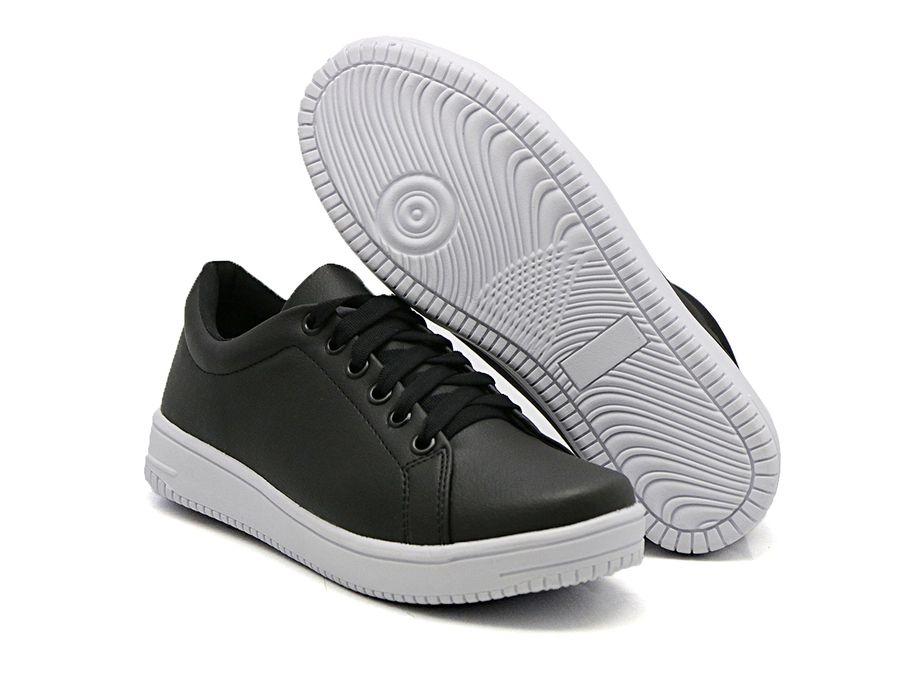 Tênis Casual Branco Siena Dk Shoes Preto