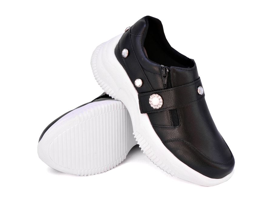 Tênis Chunky Slip On Zíperes Dkshoes Pedrarias