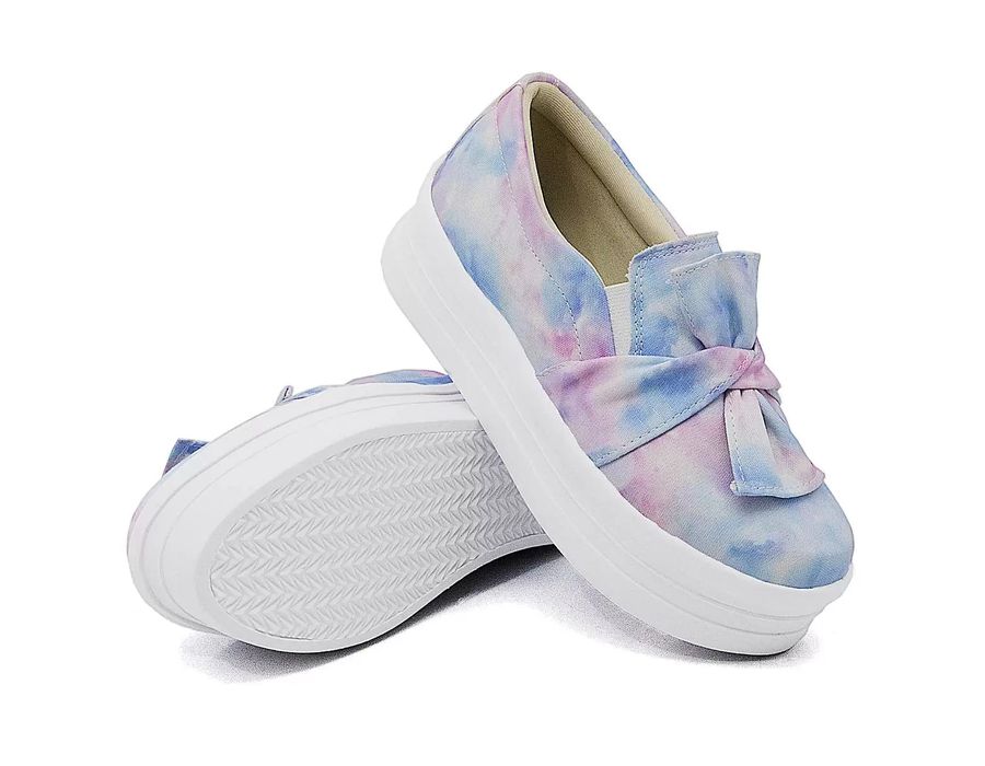 Tênis Dk Shoes Slip On Daya Laço Flat Form Tie Die