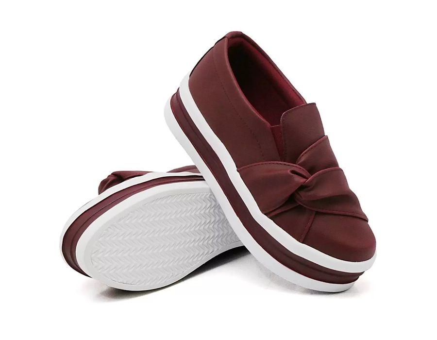 Tênis Dk shoes Slip On Nó Lateral Sola Alta Bordo