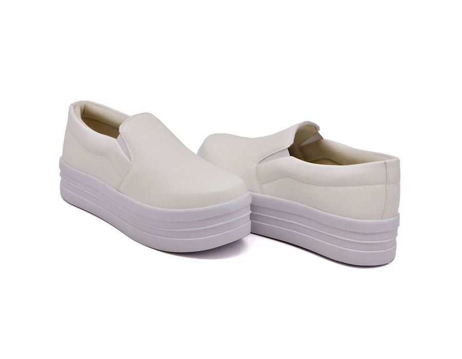 Tênis Dk Shoes Slip On Iate liso Branco