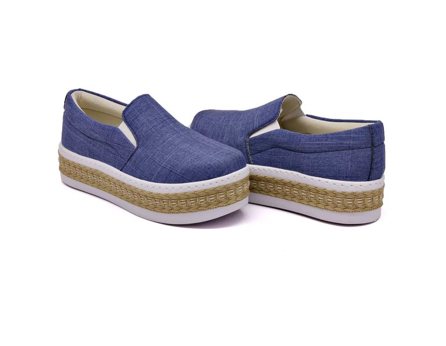 Tênis Dk Shoes Slip On Iate liso Jeans Claro